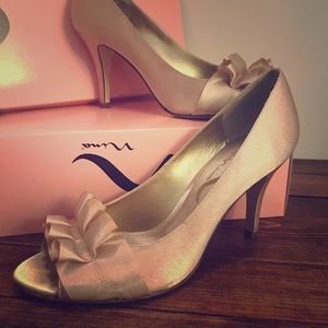Gold Bridal Heels